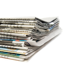 Stack of newspapers