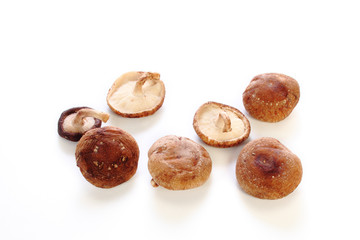 散らばった椎茸