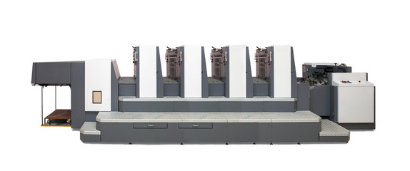 Isolated four-section  offset printed machine