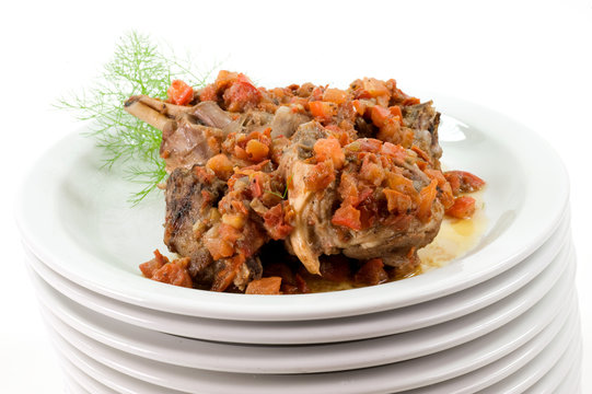 agnello con  finocchietto