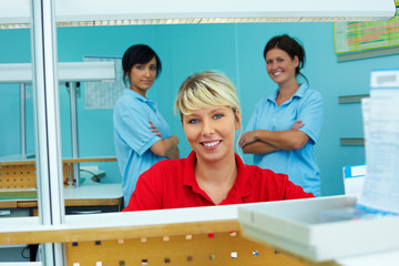 Empfang im Dentallabor