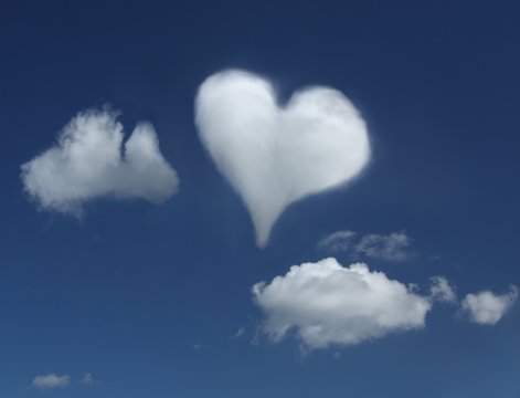 Cloud in a shape of a heart