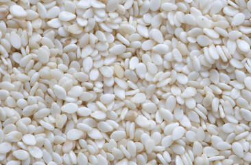 Sesame seeds close up, texture
