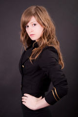 Fototapeta premium Beautiful blonde teenager girl