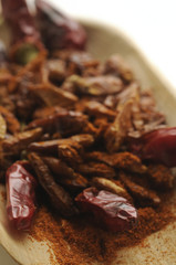 Peperoncino rosso secco e in polvere