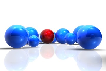 3d balls abstract design background