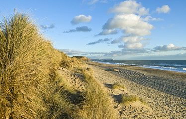 beautiful scenic beach in south of England