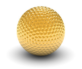 Golden Golf Ball