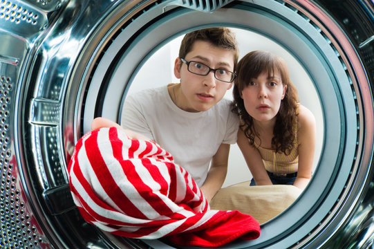 From Inside The Washing Machine View.