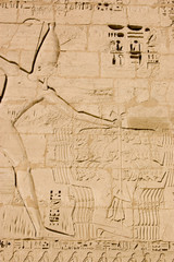 Fototapeta premium Pharoah Ramses slaughtering enemies