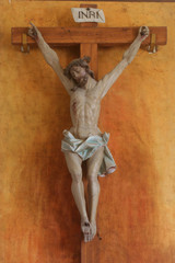 Jesus crucified on the cross