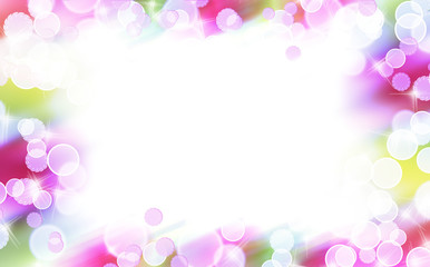 Abstract colorful light border