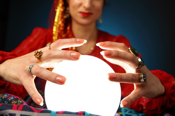 fortune-teller's hands
