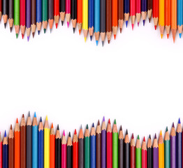 color pencil isolated on white