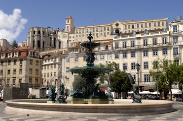 Fototapeta na wymiar Lissabon, Rossio