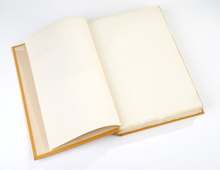Blank book cover yellow