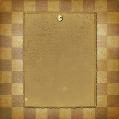 Obraz premium Grunge frameworks for invitation with thumbtacks on the vintage