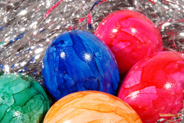 Ostereier in Osternest