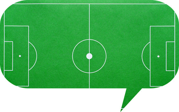 Dialog Bubble Soccer Talk - Sprechblase Fu&szlig;ball