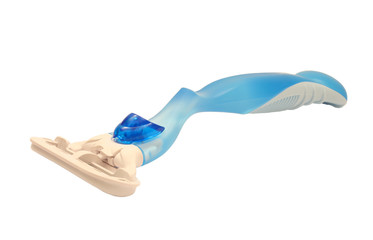 Blue female razor