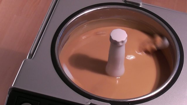 Cr&egrave;me anglaise turbine &agrave; glace