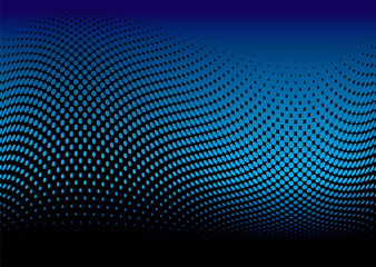 ocean halftone wave dark