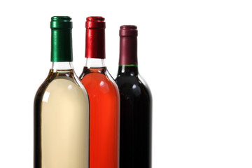 Red, rose and white wine, drink photo