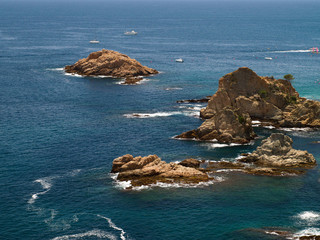 Typical Costa Brava landscape near Tossa de Mar in Spain