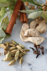 Organic Herbals; cinnamon,cardamom,cloves,ginger,linden