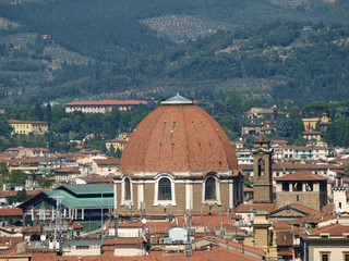Fototapeta na wymiar View of Florence from the Boboli Gardens