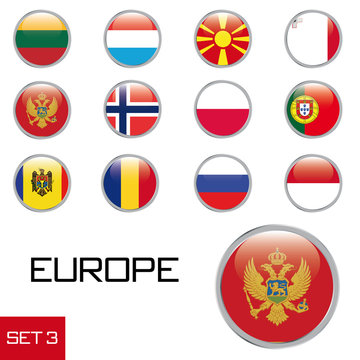 Europa Flaggenset 3