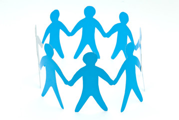 Obraz premium community of people holding on hands