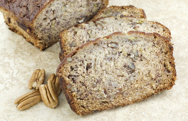 Banana Nut Bread Closeup