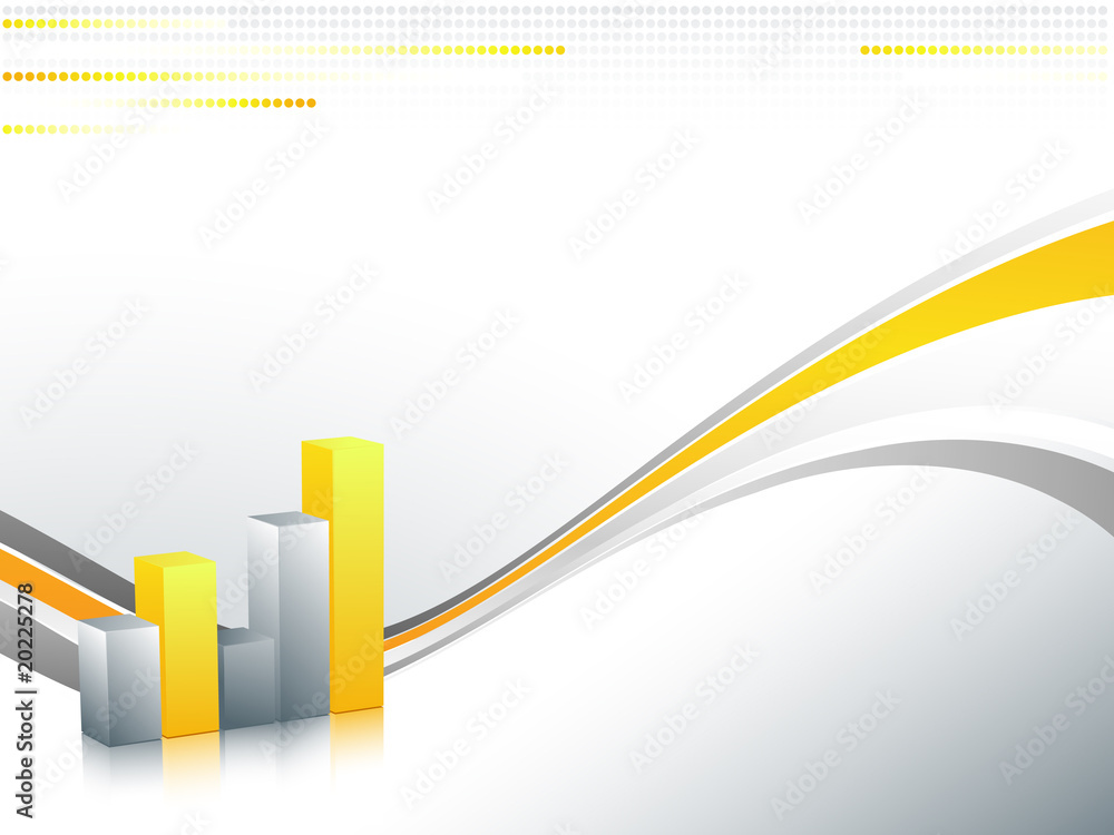 Poster abstract bar graphs with copy space for your text