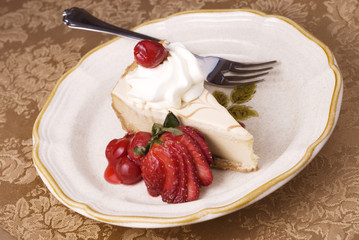 Cheesecake with Cherry Topping