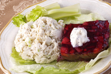 Chicken Salad and Cranberry Salad