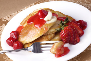 Cherry Pancakes