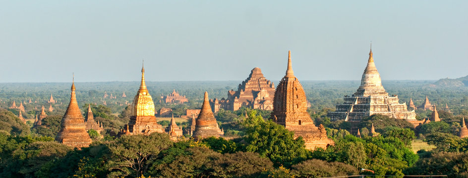 Bagan at Sunset, Myanmar.