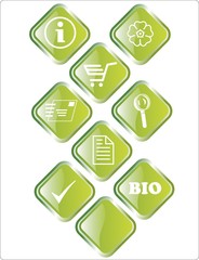 Obraz premium buttons Gruen