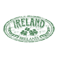 Ireland grunge rubber stamp
