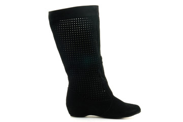 Bottines noires en daim
