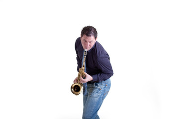 Naklejka premium Play Sax