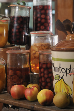 Rumtopf, Fr&uuml;chte, Winter, kalte Jahreszeit