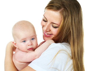 mother with her baby boy