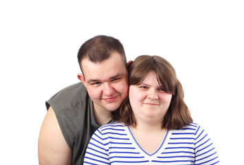 Young Love Couple Smiling