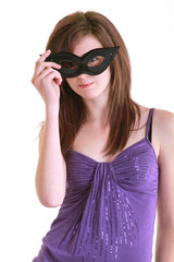 teenager in maschera