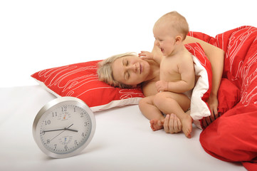 baby waking up mummy