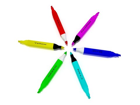 CMYK RGB Stern Stifte