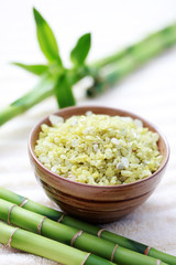 green bamboo bath salt
