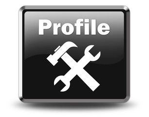 Fototapeta premium Glossy Black Button 